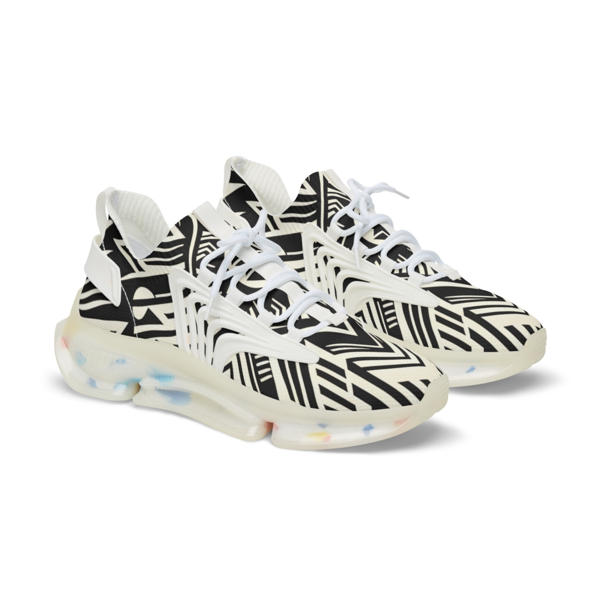 "AfroFusion Kente Kicks" - Men's Mesh Sneaker