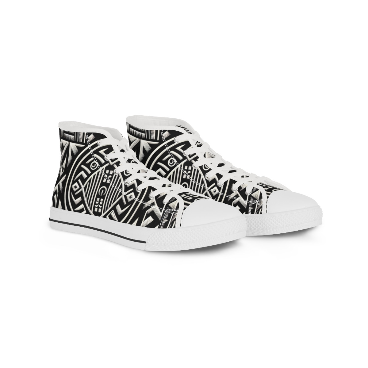 "AfroKicks: Kente Edition" - Men's High top Sneakers