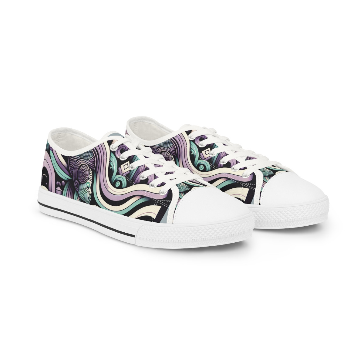 "HeritageStride Kente Kicks" - Men's Lowtop Sneakers