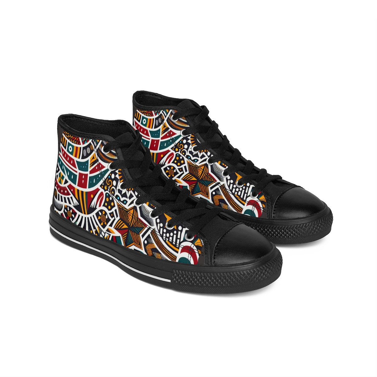 "AfroStride: The Kente Kicks" - Men's Classic Sneakers
