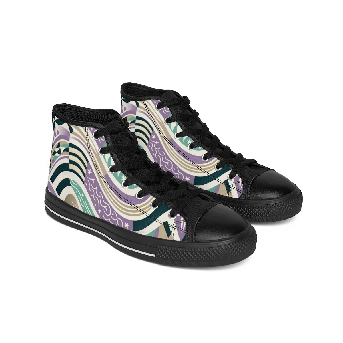 "AfroStride Kente Kicks" - Men's Classic Sneakers