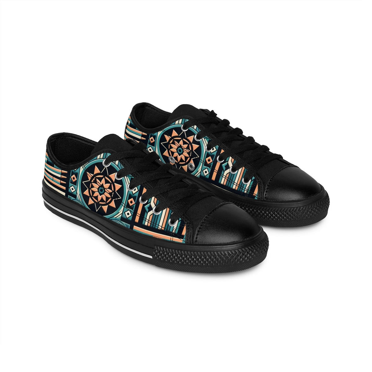 "KenteKicks: AfroFusion Footwear" - Women's Sneakers