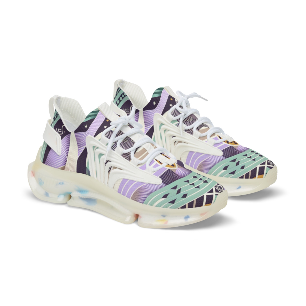 "AfroStride Kente Kicks" - Men's Mesh Sneaker