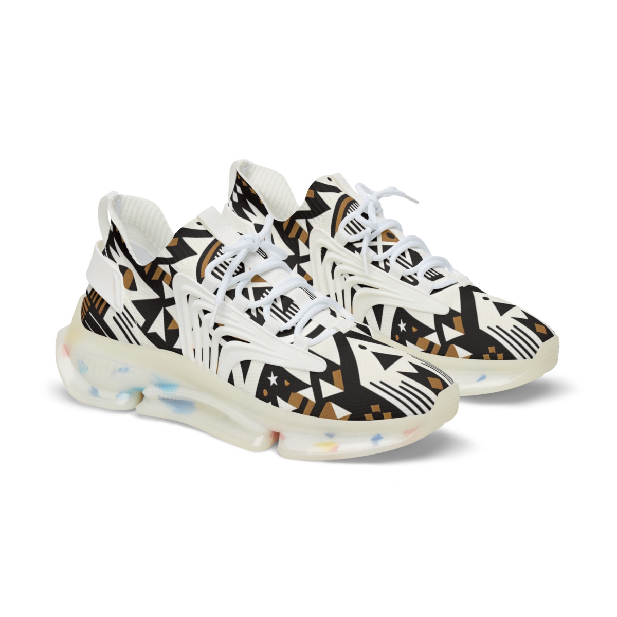 "AfroFusion Kente Kicks" - Men's Mesh Sneaker