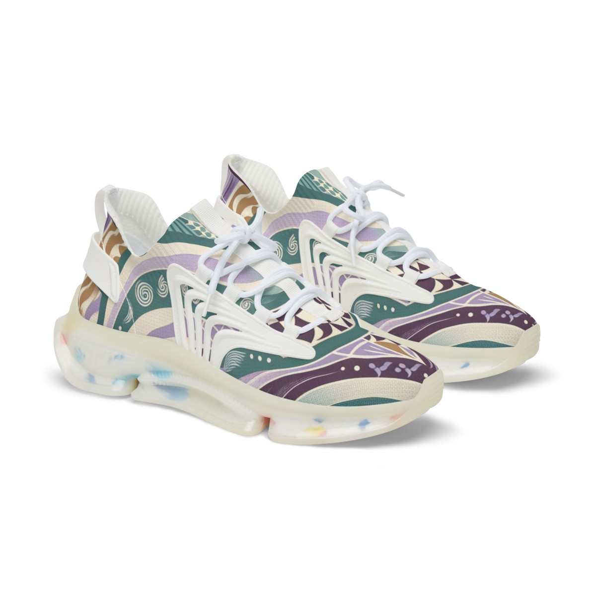 "AfroStride Kente Kicks" - Men's Mesh Sneaker