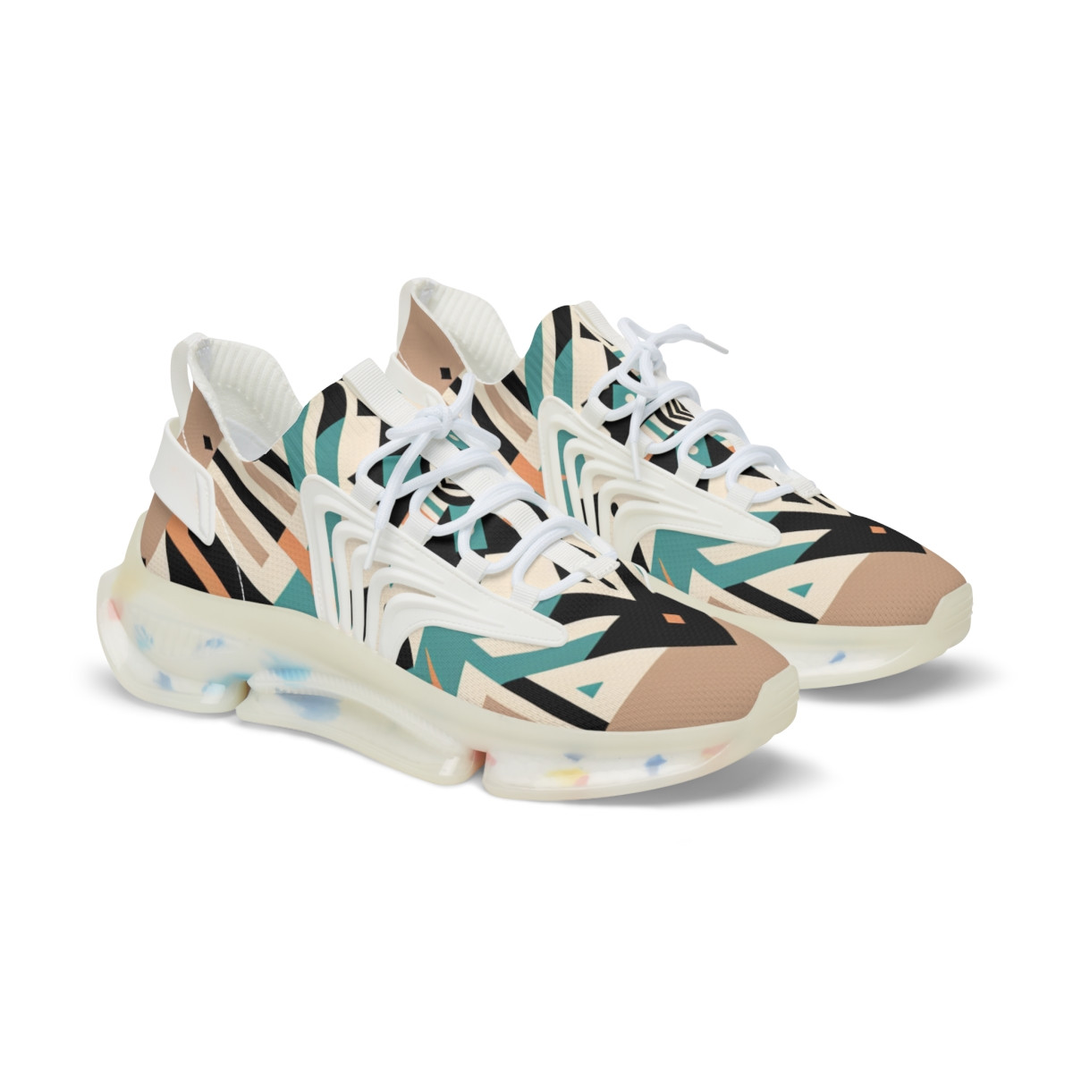 "AfroStride Kente Kicks" - Men's Mesh Sneaker