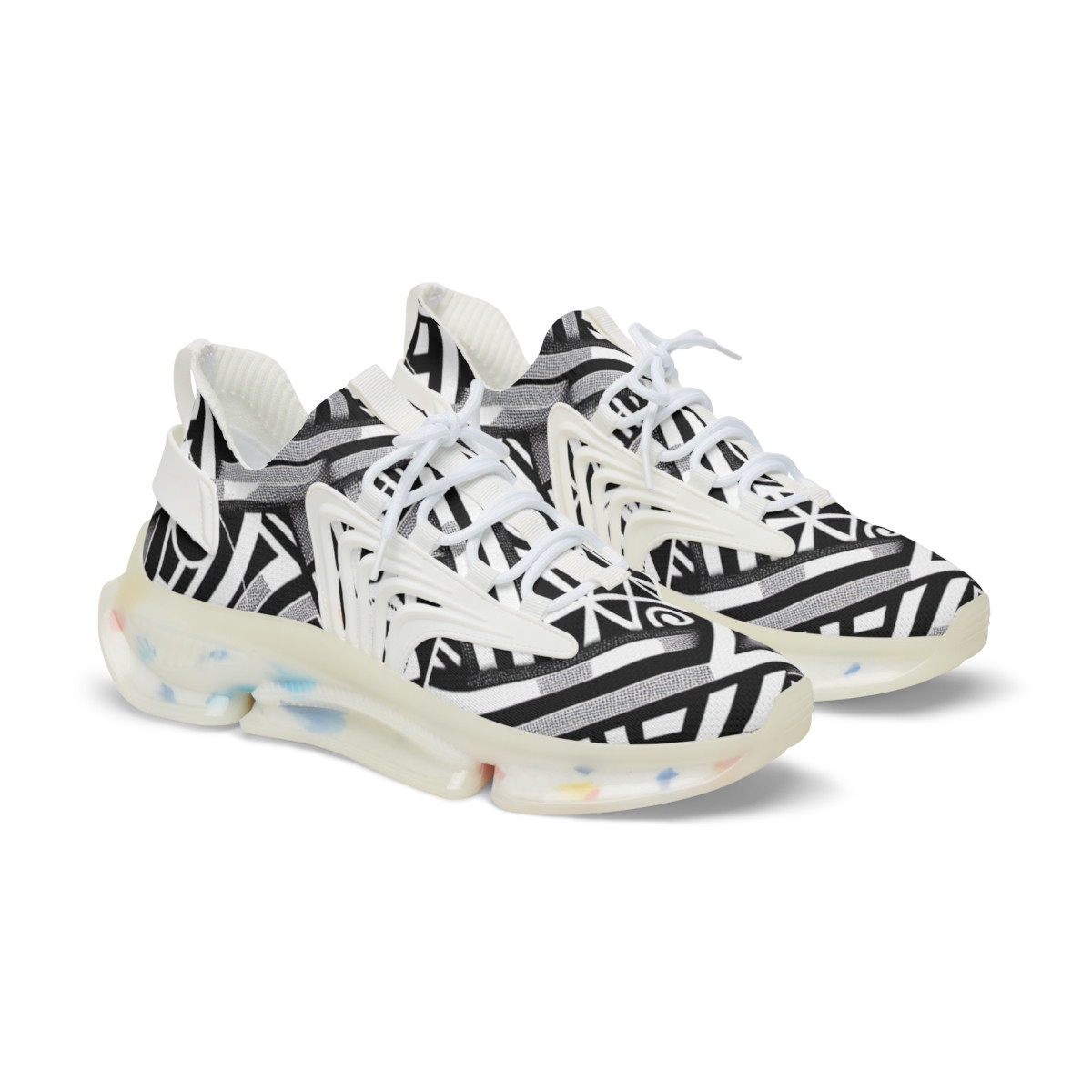 "Heritage Stride Kente Kicks" - Men's Mesh Sneaker