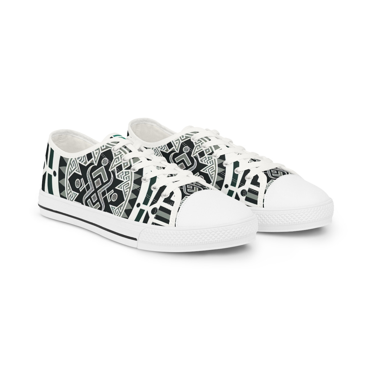 "AfroPulse Kente Kicks" - Men's Lowtop Sneakers