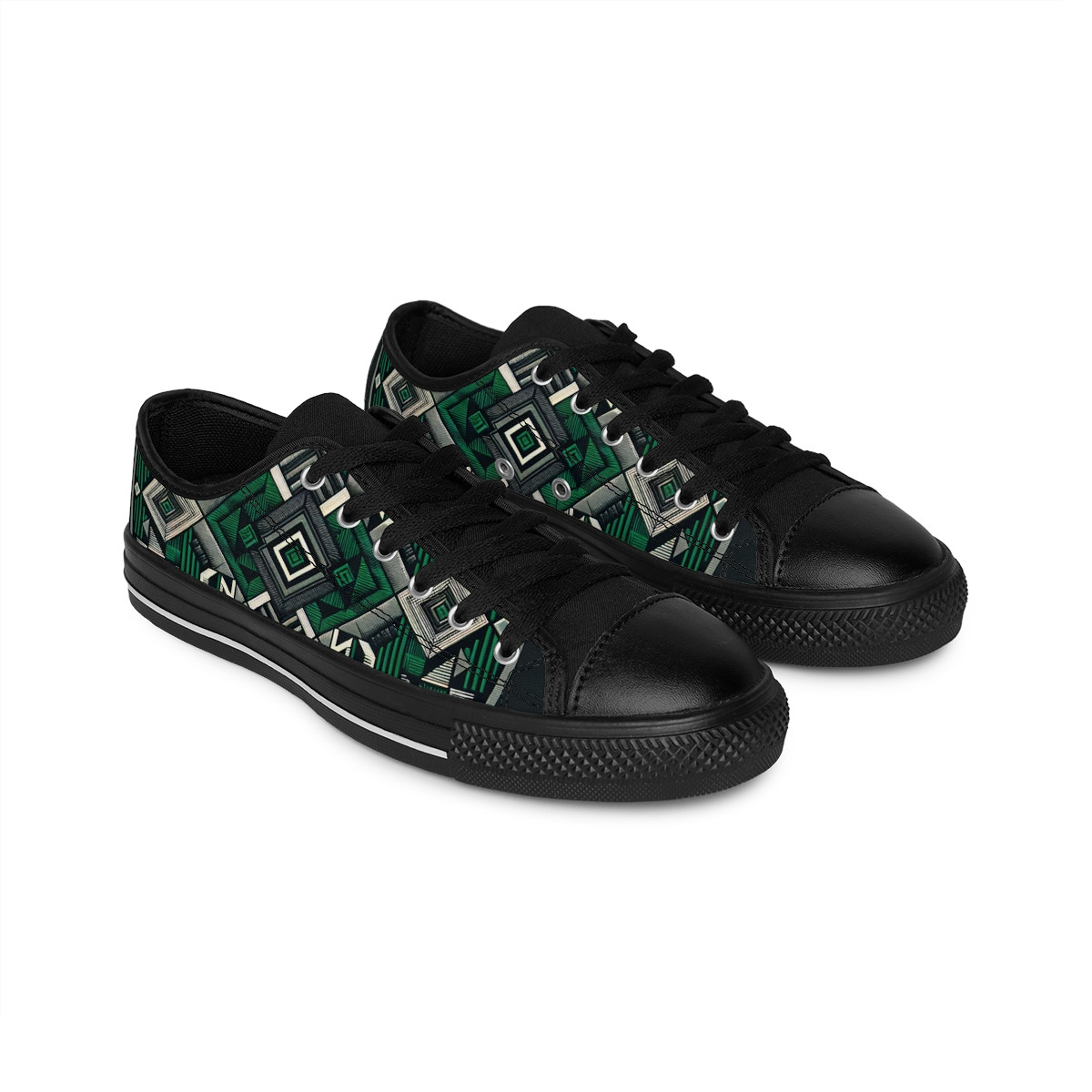 "AfroStride Kente Kicks" - Women's Sneakers