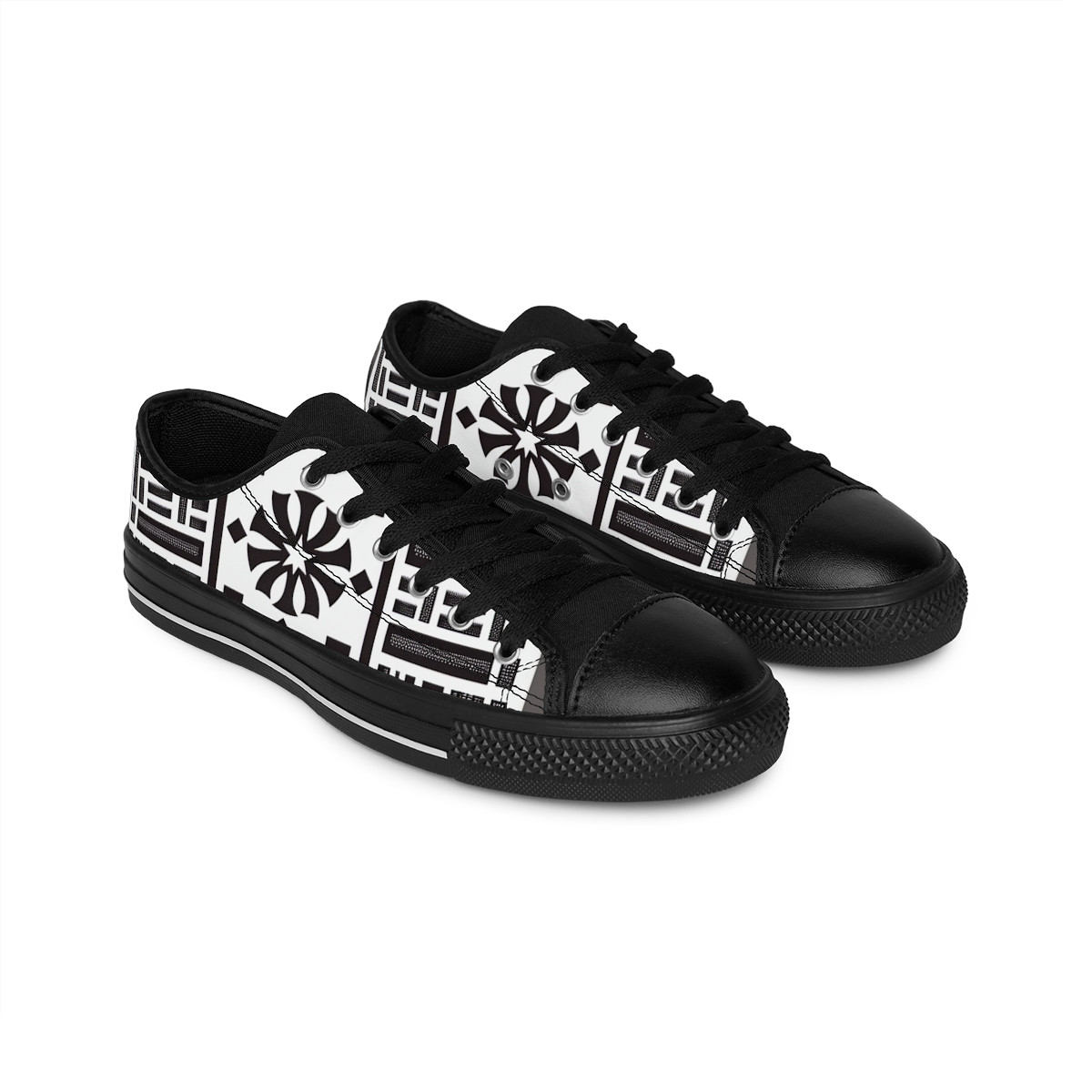 "Heritage Stride Kente Kicks" - Women's Sneakers