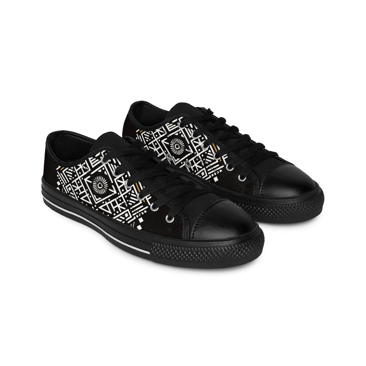 "Heritage Stride Kente Kicks" - Women's Sneakers