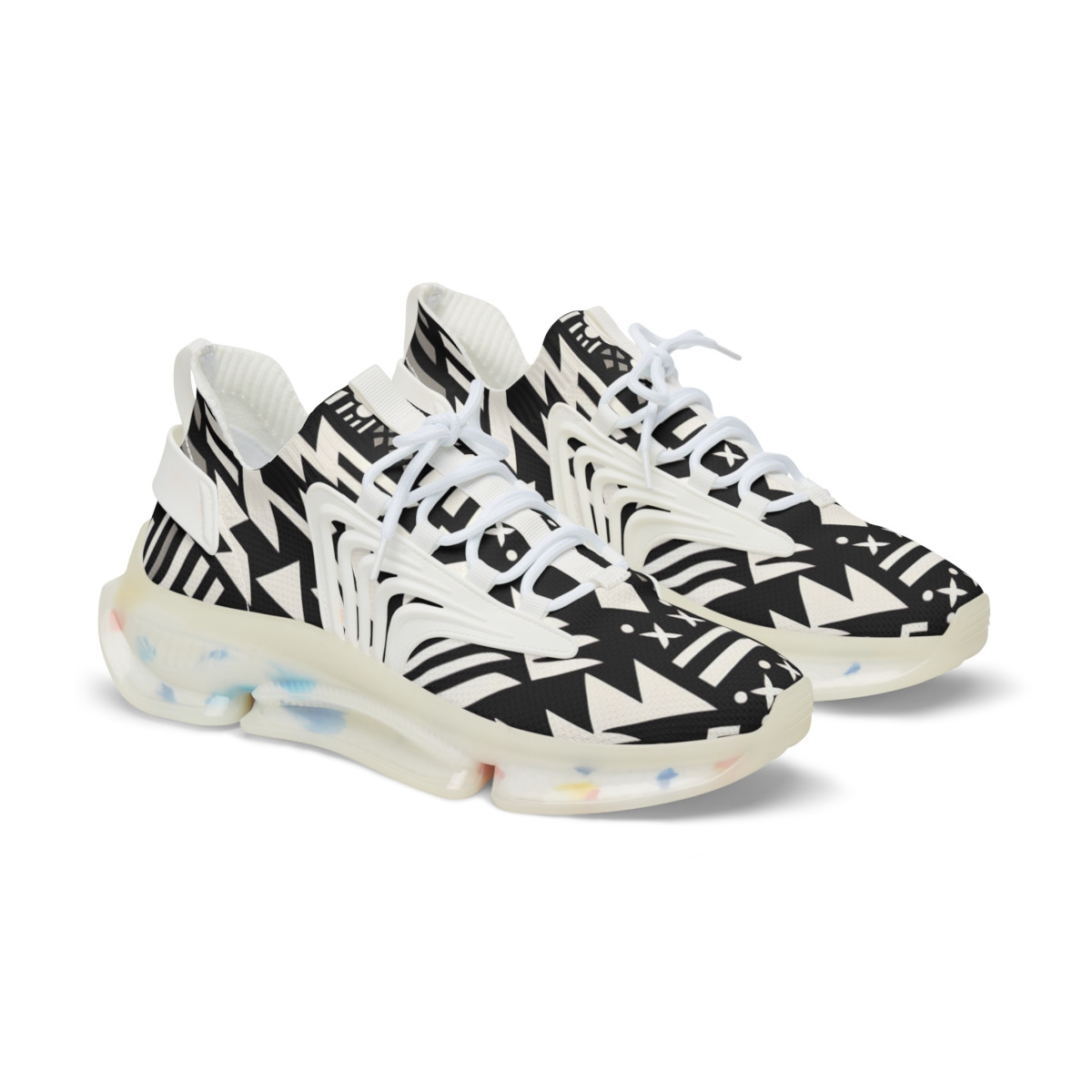"AfroStride Kente Kicks" - Men's Mesh Sneaker