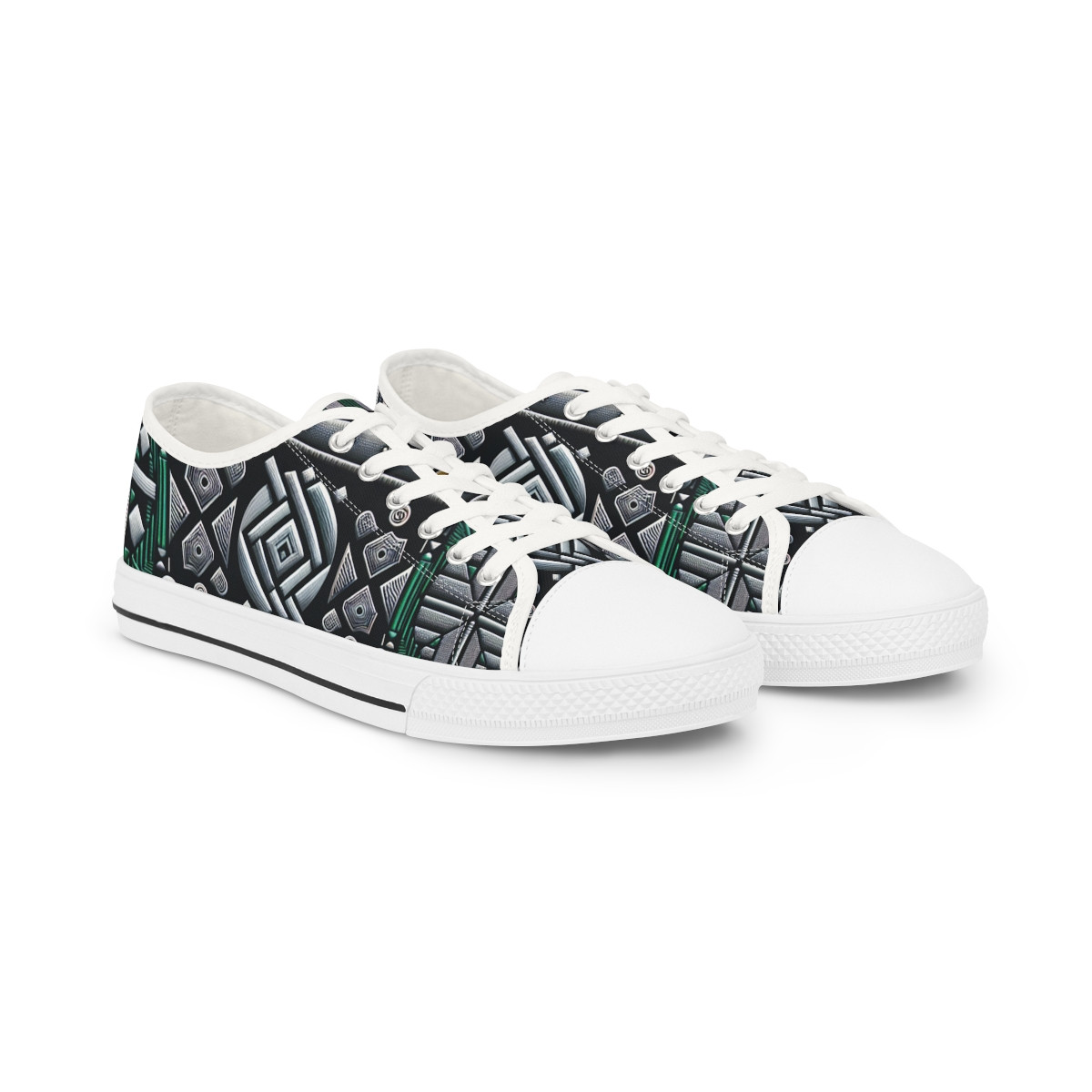 "AfroDazzle Kente Kicks" - Men's Lowtop Sneakers