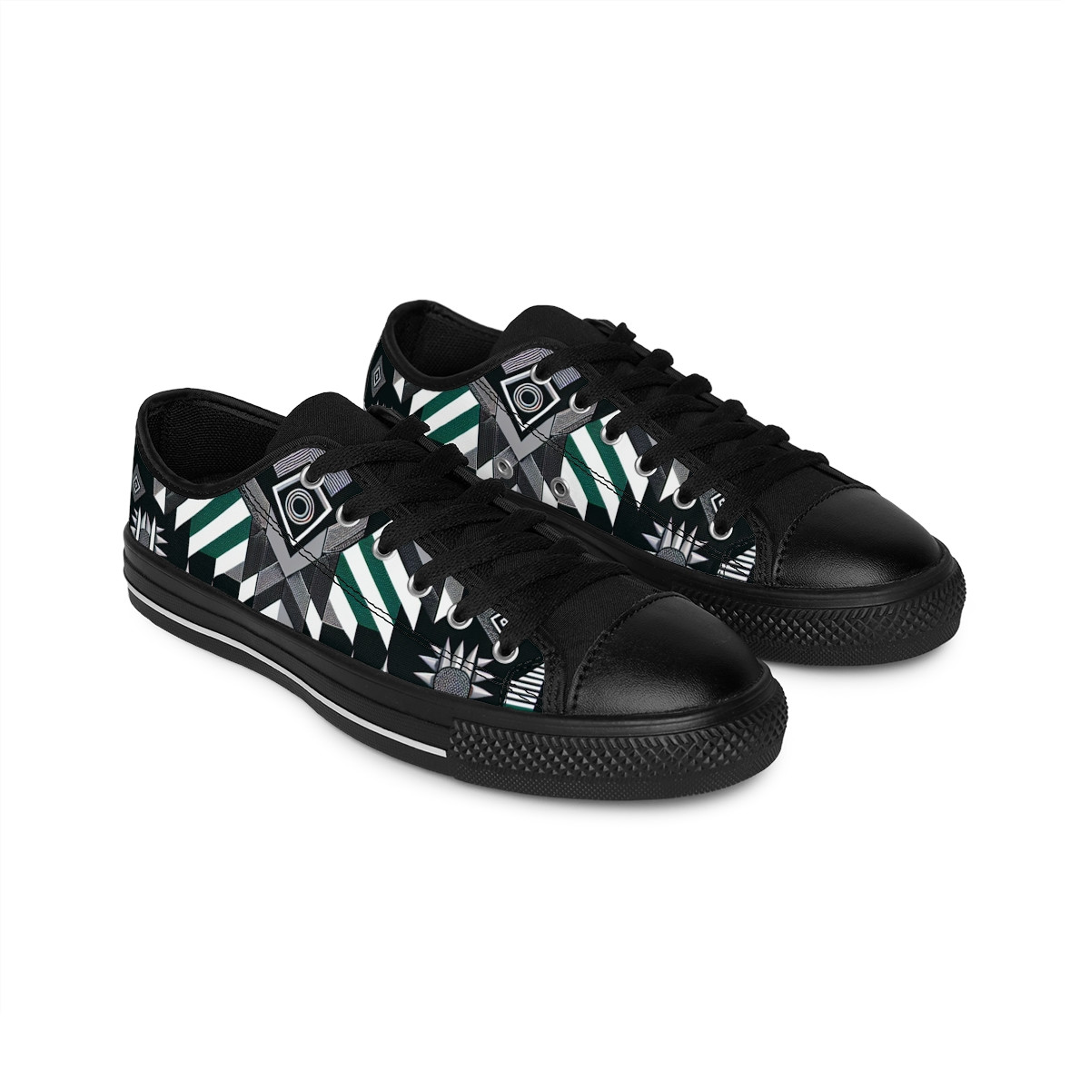 "AfroStride Kente Kicks" - Women's Sneakers