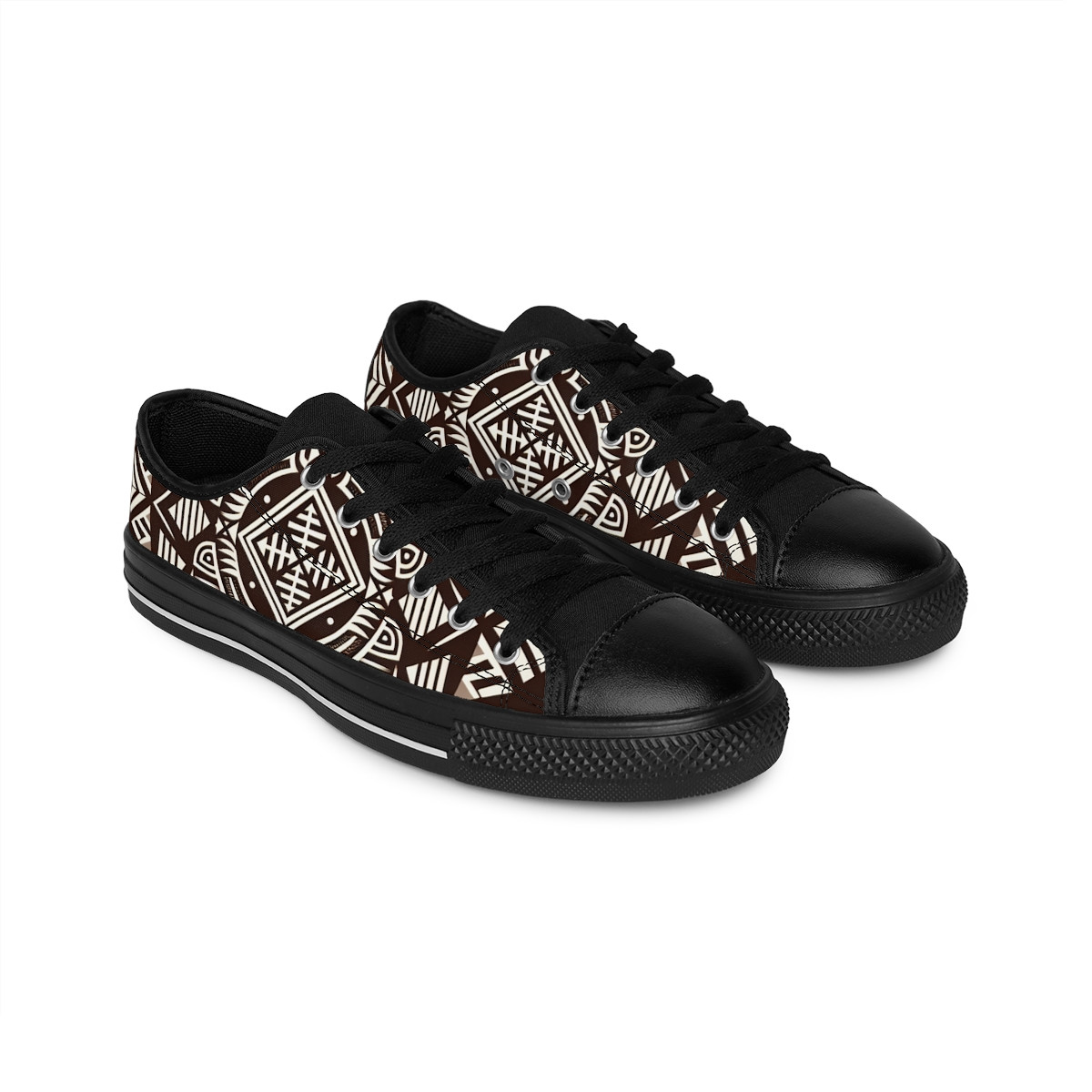 "AfroEchelon Kente Kicks" - Women's Sneakers
