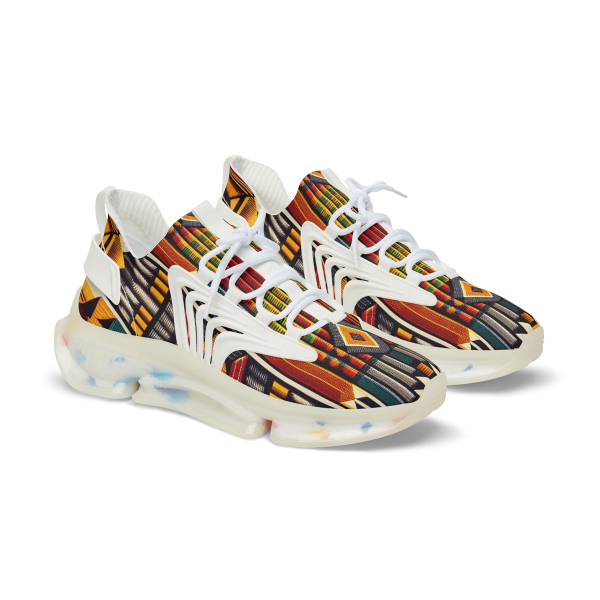 AfroStride Kente Kicks - Men's Mesh Sneaker