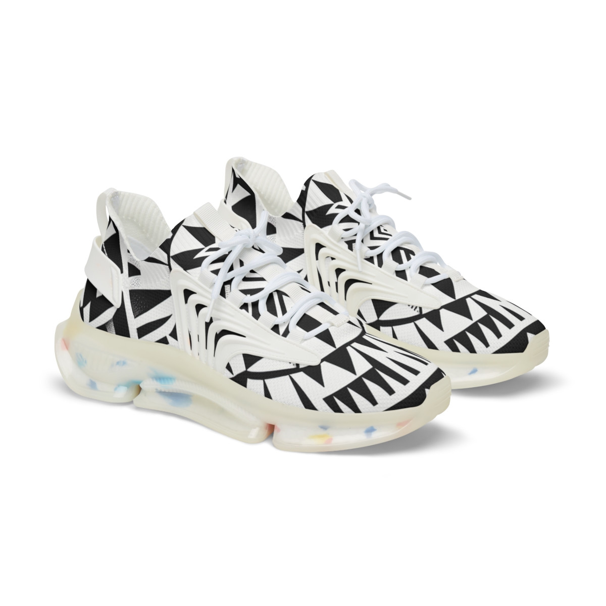 "Heritage Stride: Kente Fusion Sneakers" - Men's Mesh Sneaker