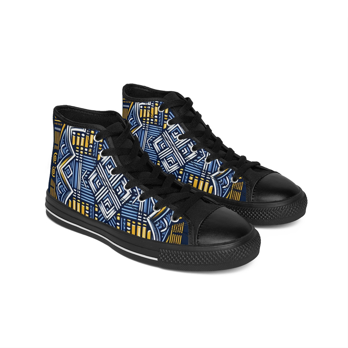 "Kente-Kicks: Stride in Afrocentric Style" - Men's Classic Sneakers