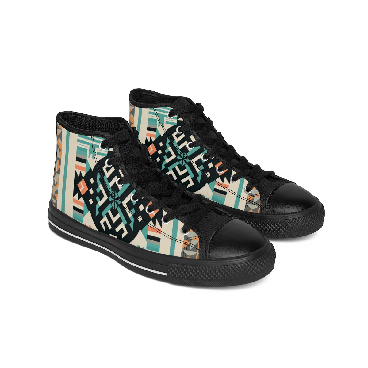 "AfroFusion Kente Kicks" - Men's Classic Sneakers