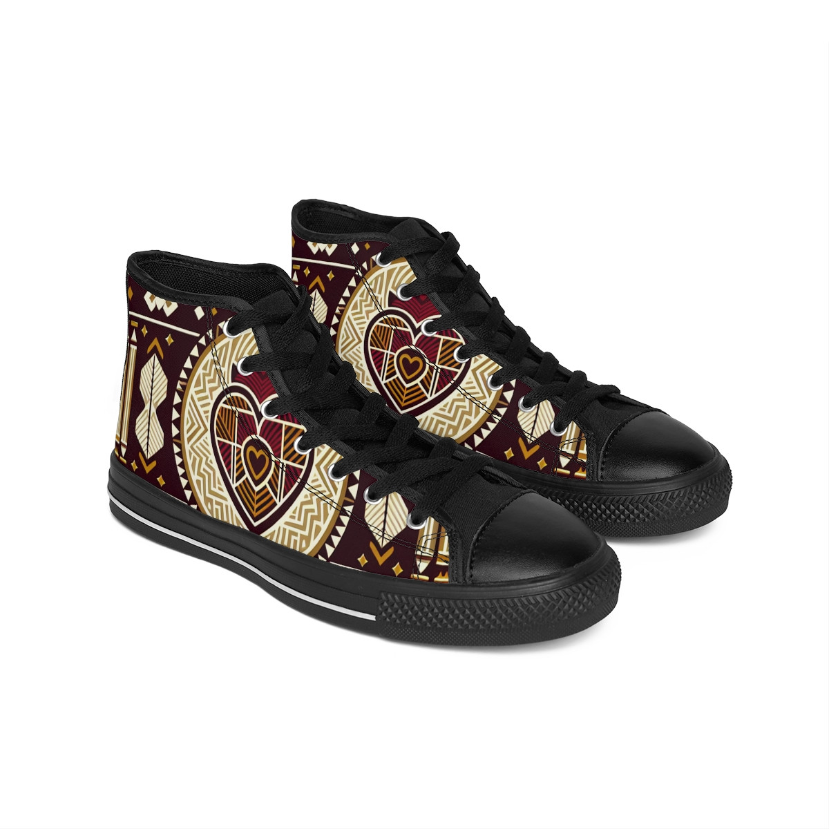 "AfroFusion Kente Kicks" - Men's Classic Sneakers