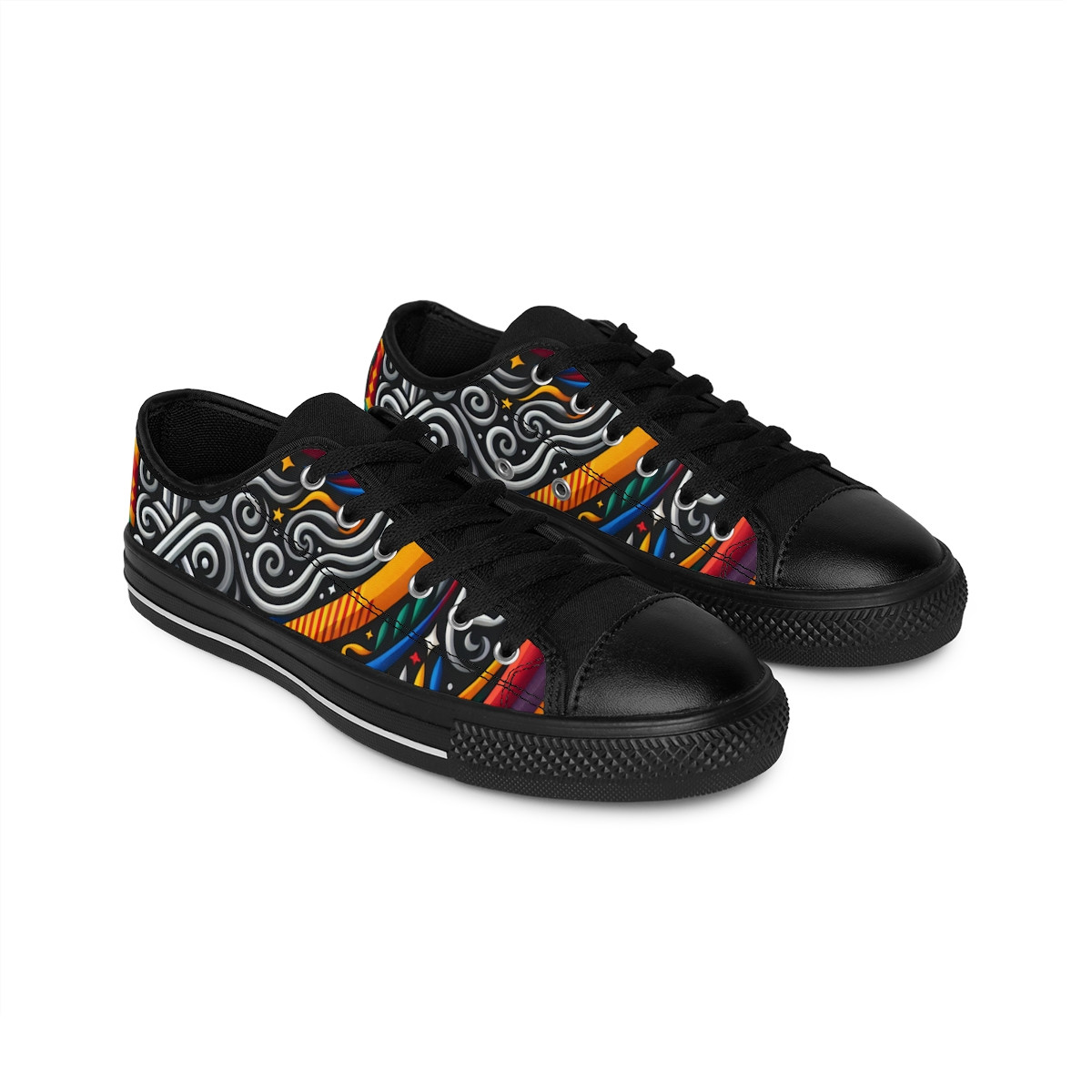 "AfroVibe Kente-Kicks" - Men's Sneakers