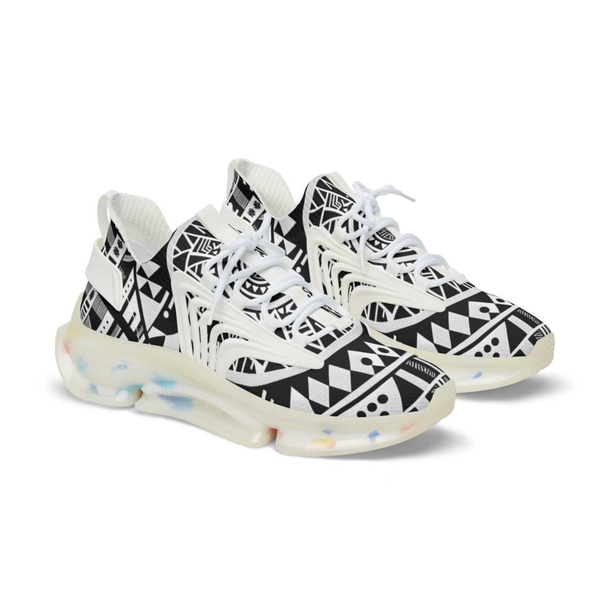 "AfroStride Kente Kicks" - Men's Mesh Sneaker