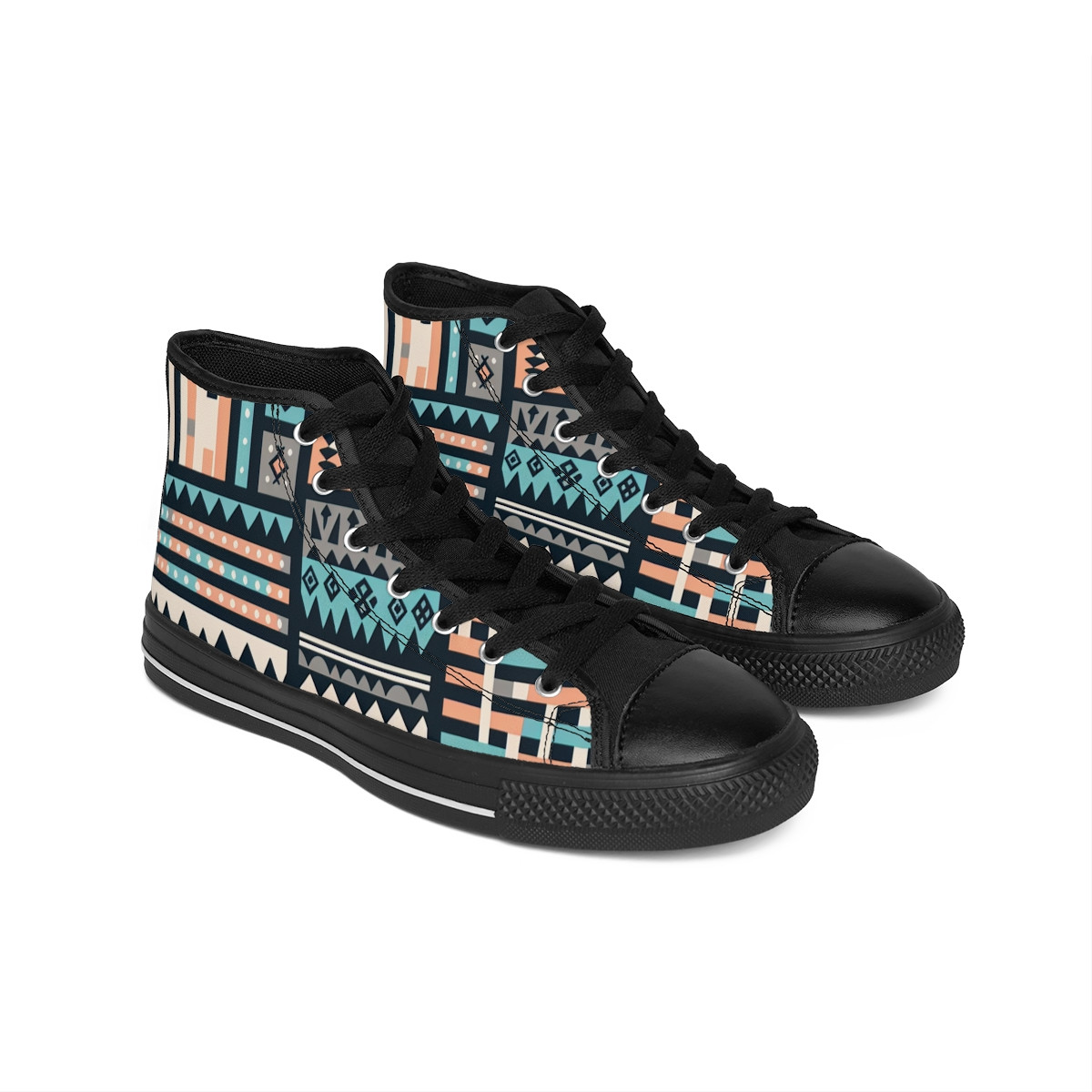 "AfroStitch Fusion Kicks" - Men's Classic Sneakers