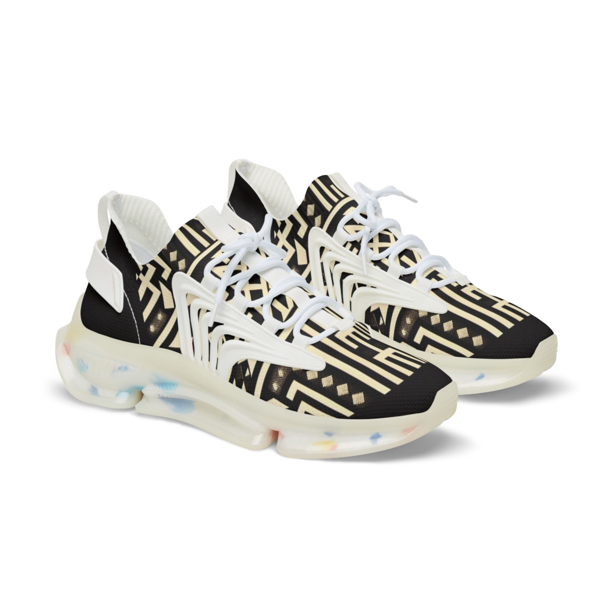"AfroStride Kente Kicks" - Men's Mesh Sneaker