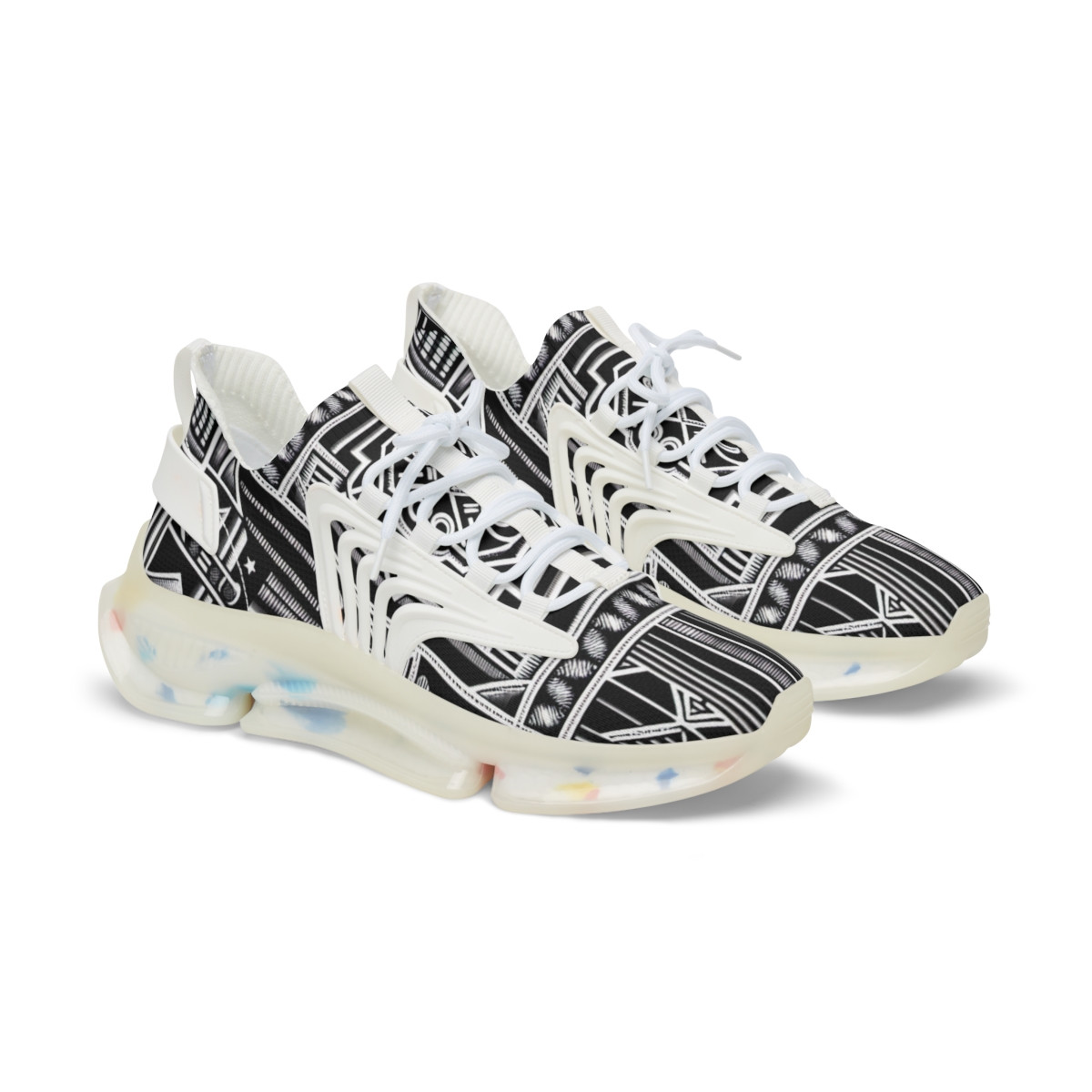 "AfroEchelon Kente Kicks" - Men's Mesh Sneaker