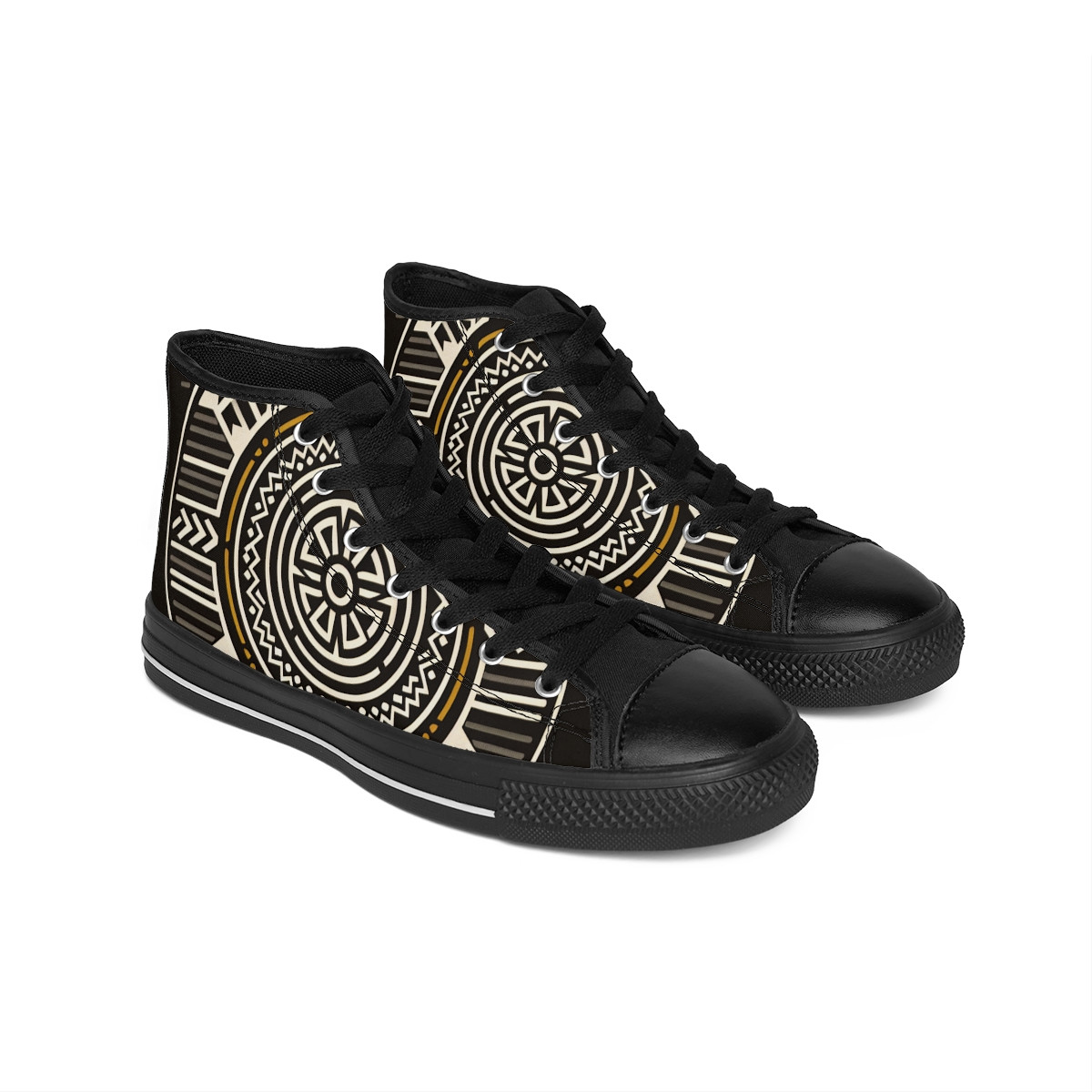 "AfroStride Kente Kicks" - Women's Classic Sneakers
