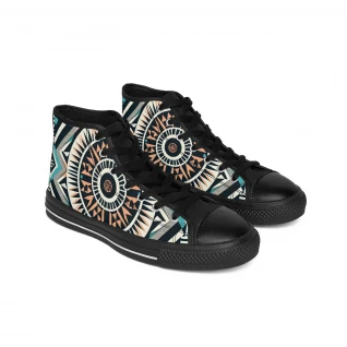 "KenteKicks: AfroFusion Footwear" - Men's Classic Sneakers