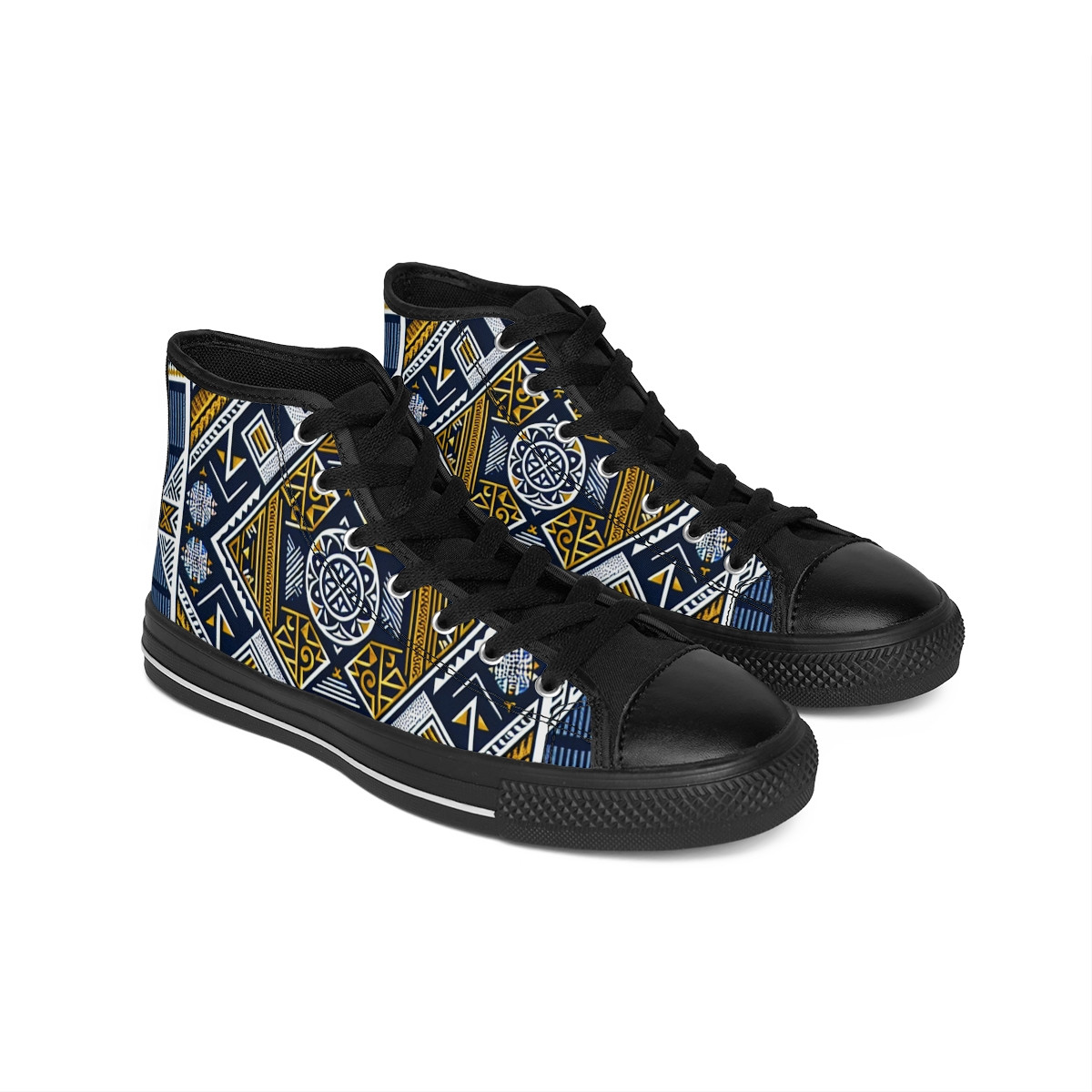 "AfroVelocity Kente Kicks" - Women's Classic Sneakers