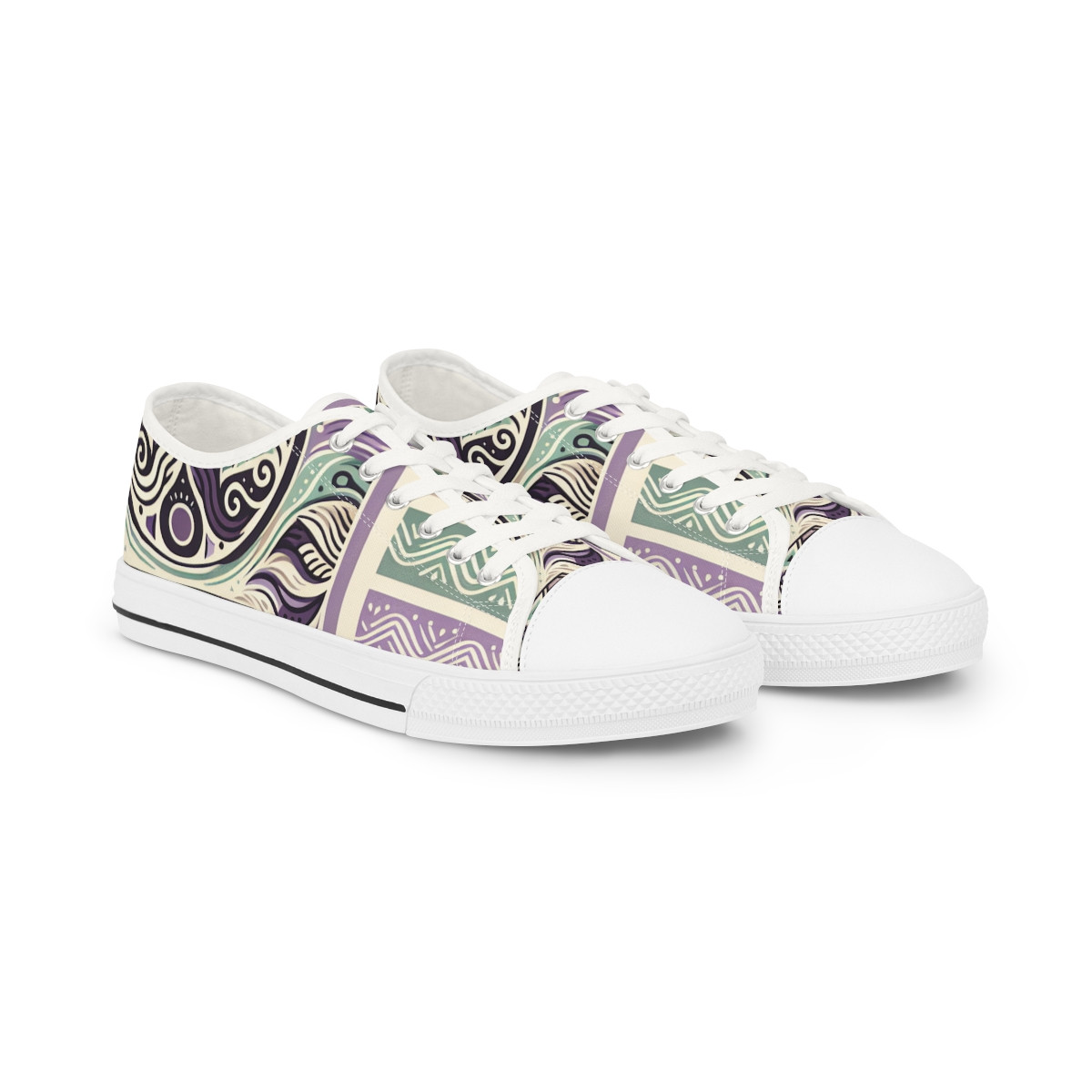 "HeritageStride Kente Kicks" - Men's Lowtop Sneakers
