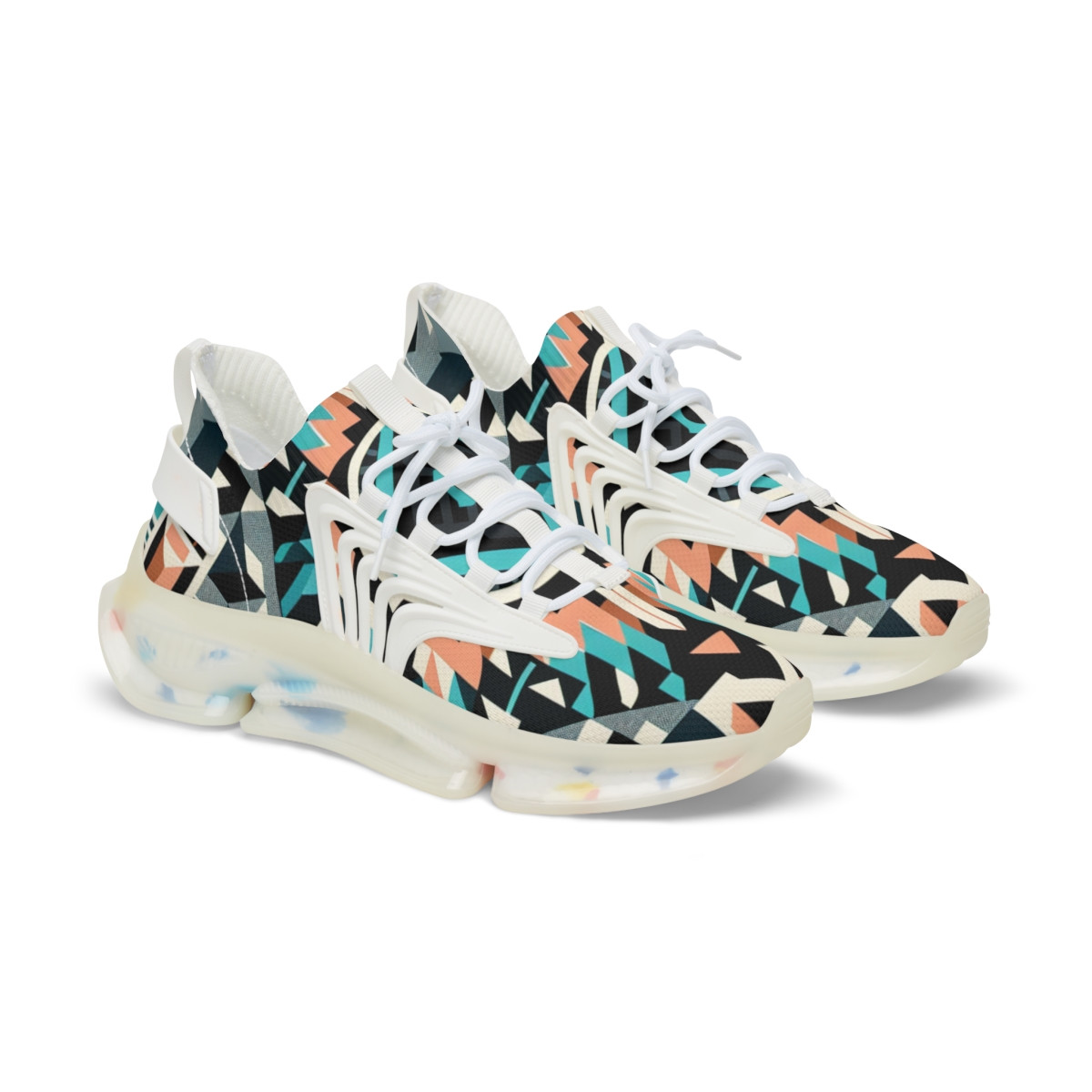 "Heritage Stride: Afro-Vibrant Kente Kicks" - Men's Mesh Sneaker