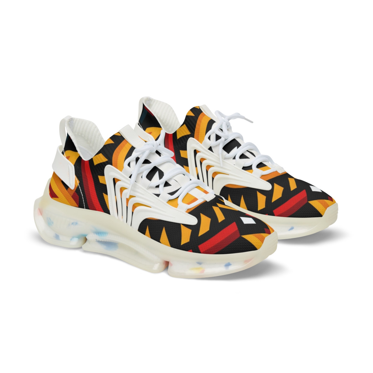 "AfroStride Kente Kicks" - Men's Mesh Sneaker