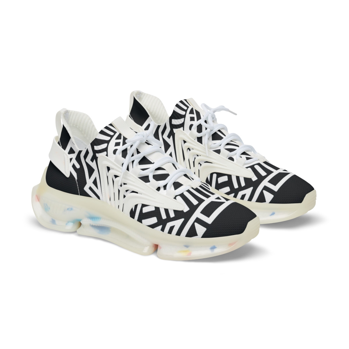 "AfroStride Kente Kicks" - Men's Mesh Sneaker
