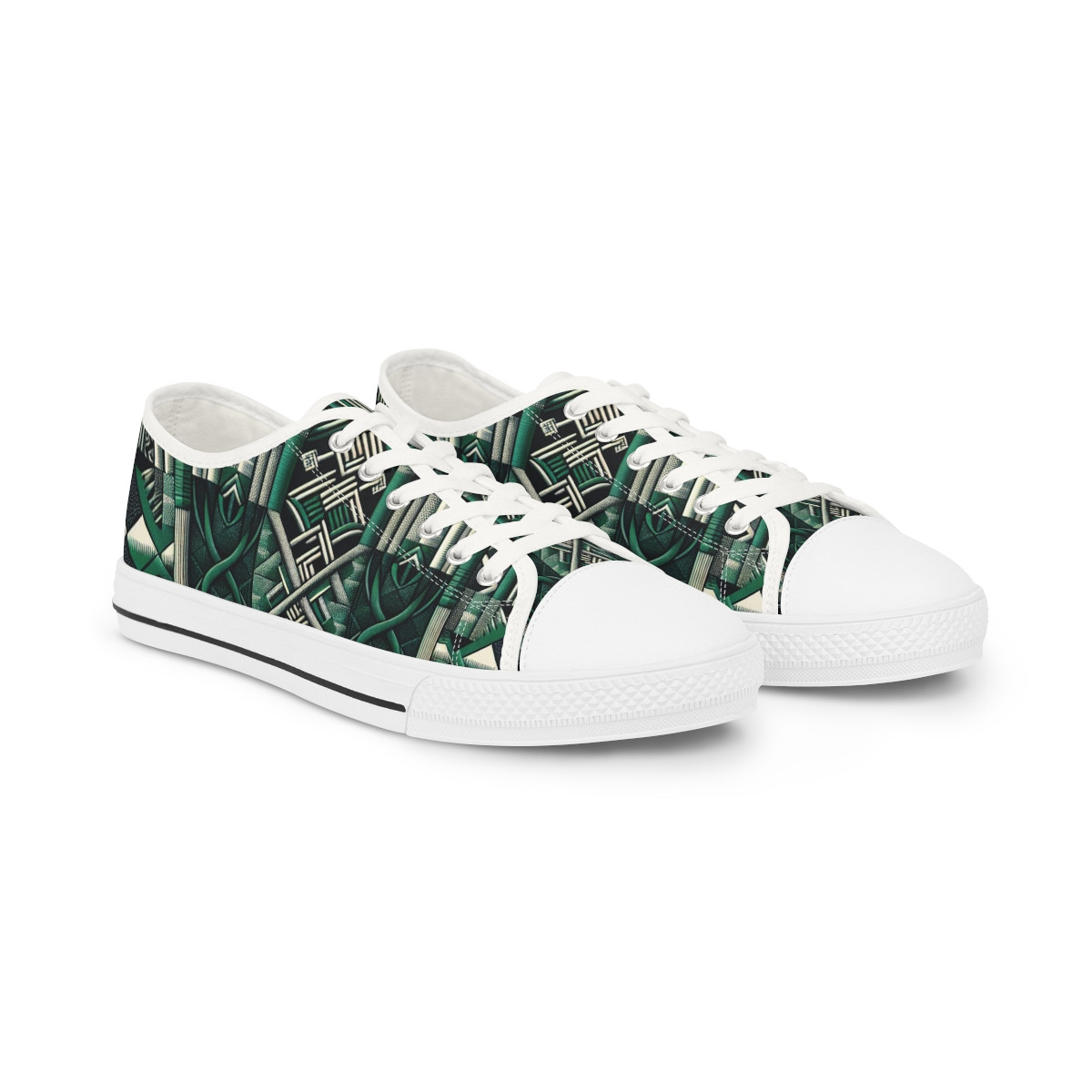 "Heritage Stride Kente-Clad Sneakers" - Men's Lowtop Sneakers