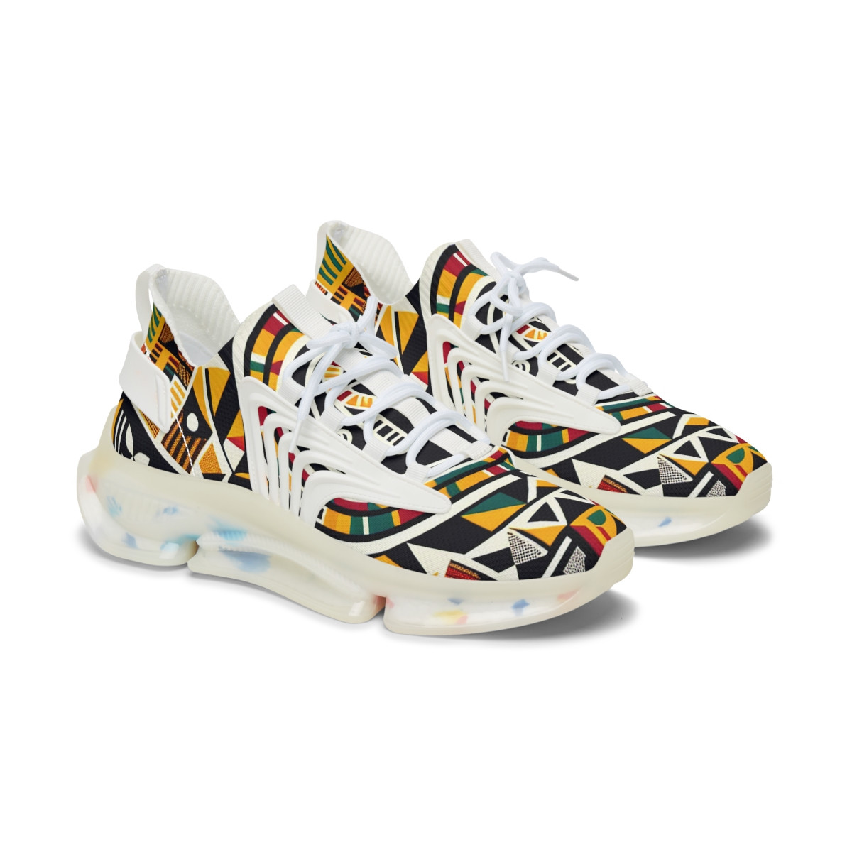 "KenteStride Vibrant Edition" - Women's Mesh Sneaker