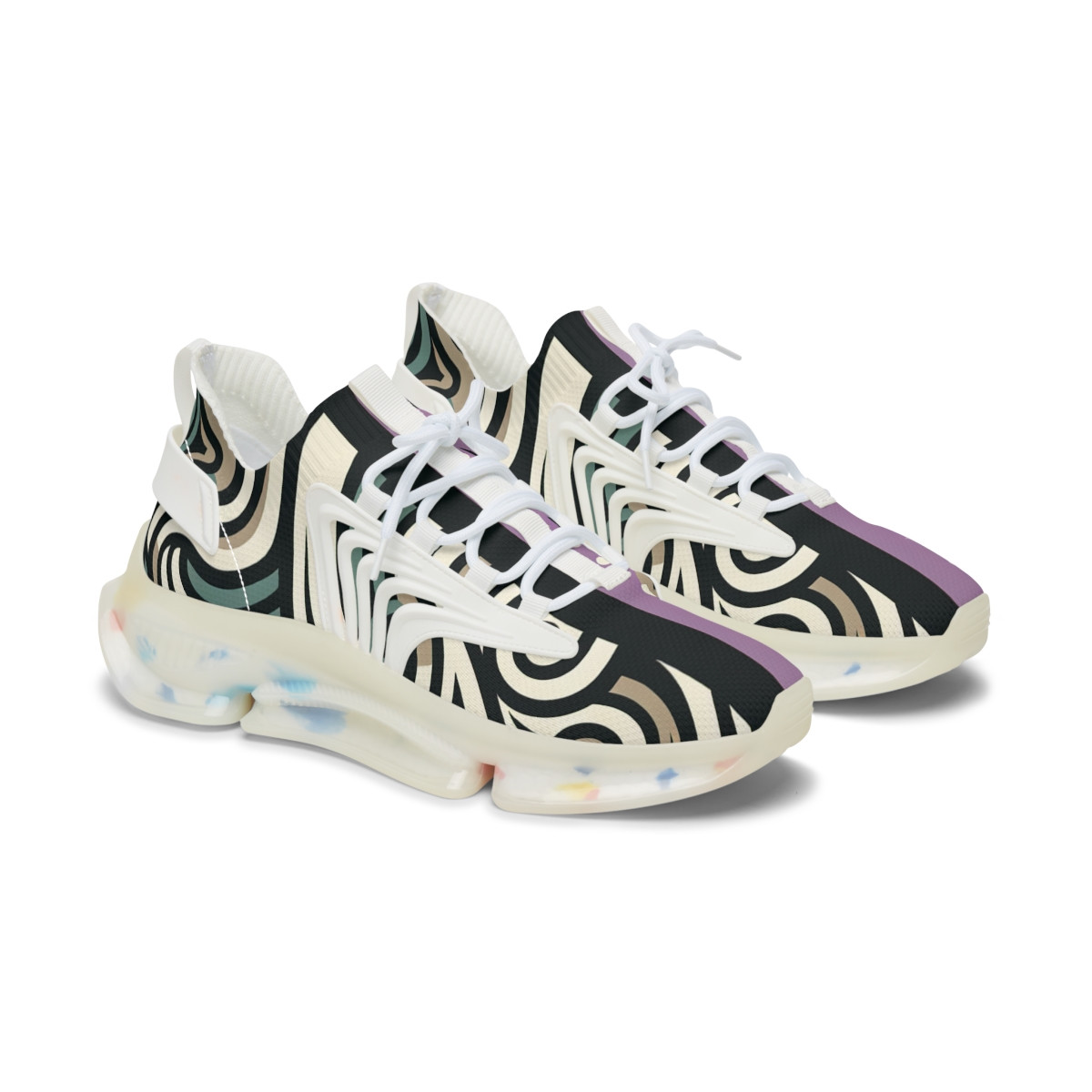 "Kente-Kick Royalty Sneakers" - Women's Mesh Sneaker