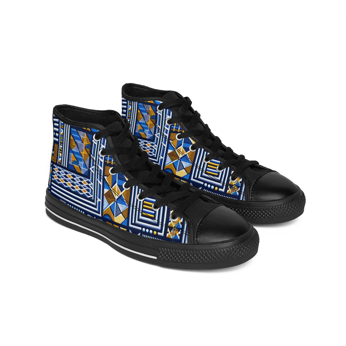 "AfroPride Kaleidoscope Kicks" - Women's Classic Sneakers