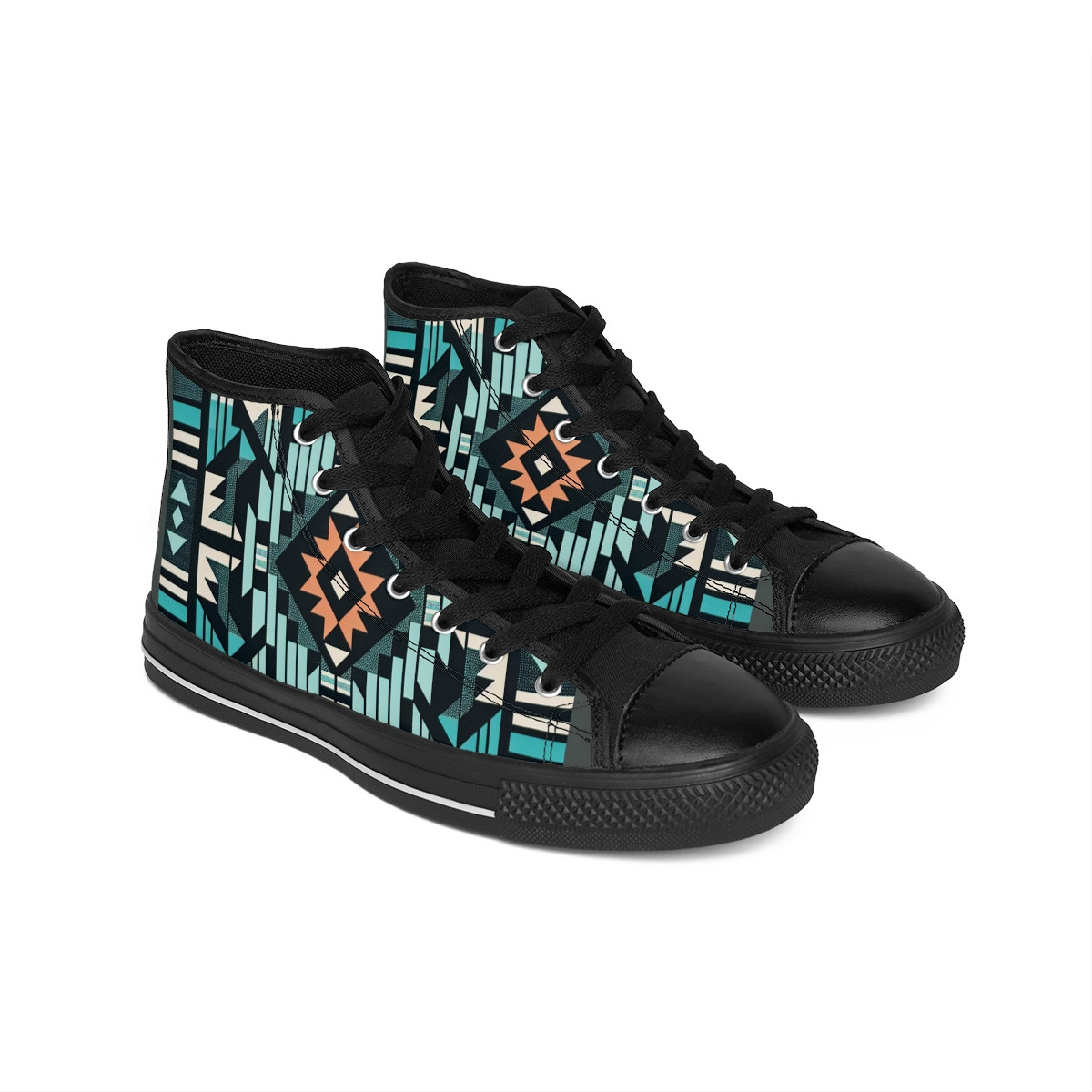 "AfroStride Kente Kicks" - Men's Classic Sneakers