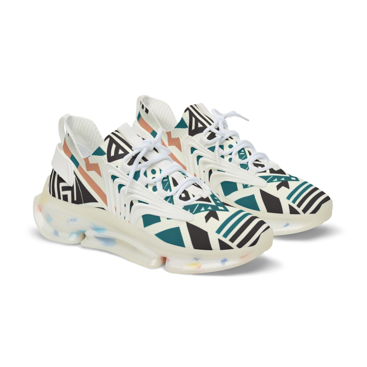 "AfroStride Kente Kicks" - Men's Mesh Sneaker