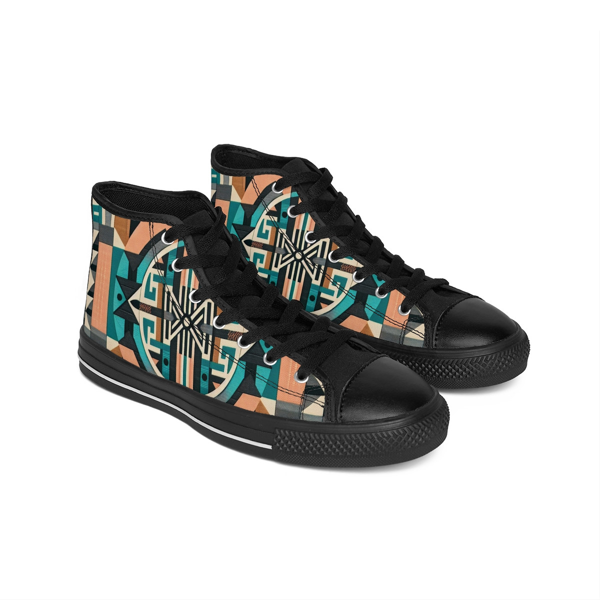 AfroStride Kente-Kicks - Women's Classic Sneakers