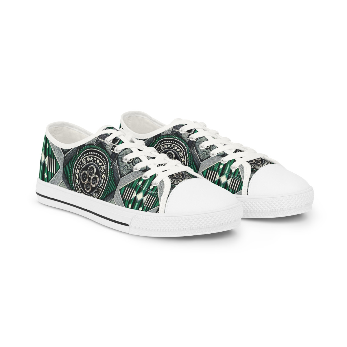 "Heritage Stride Kente Sneakers" - Men's Lowtop Sneakers