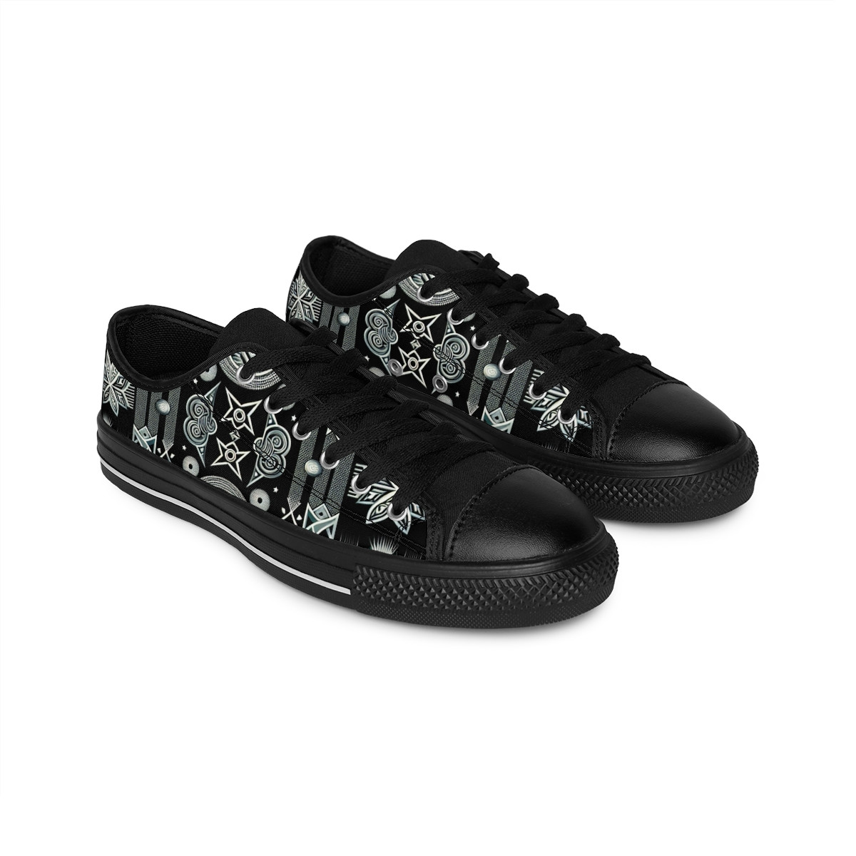 "AfroFusion Kente Kicks" - Women's Sneakers