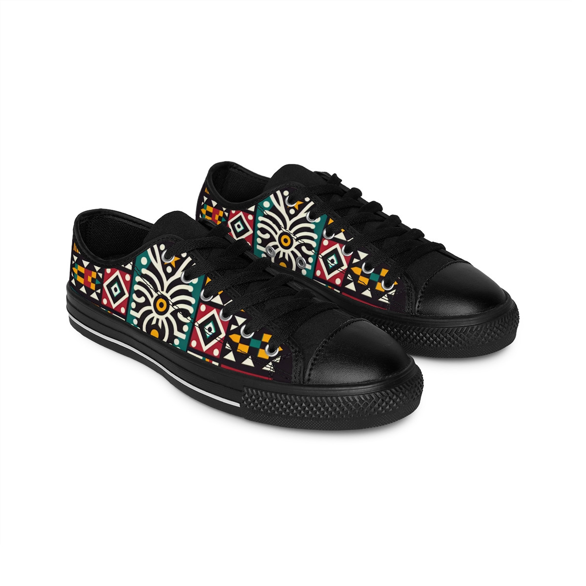 "AfroStride Kente Kicks" - Men's Sneakers