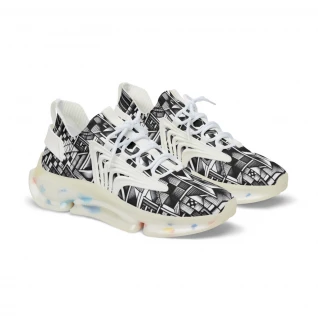 "AfroStride Kente Fusion Sneakers" - Men's Mesh Sneaker