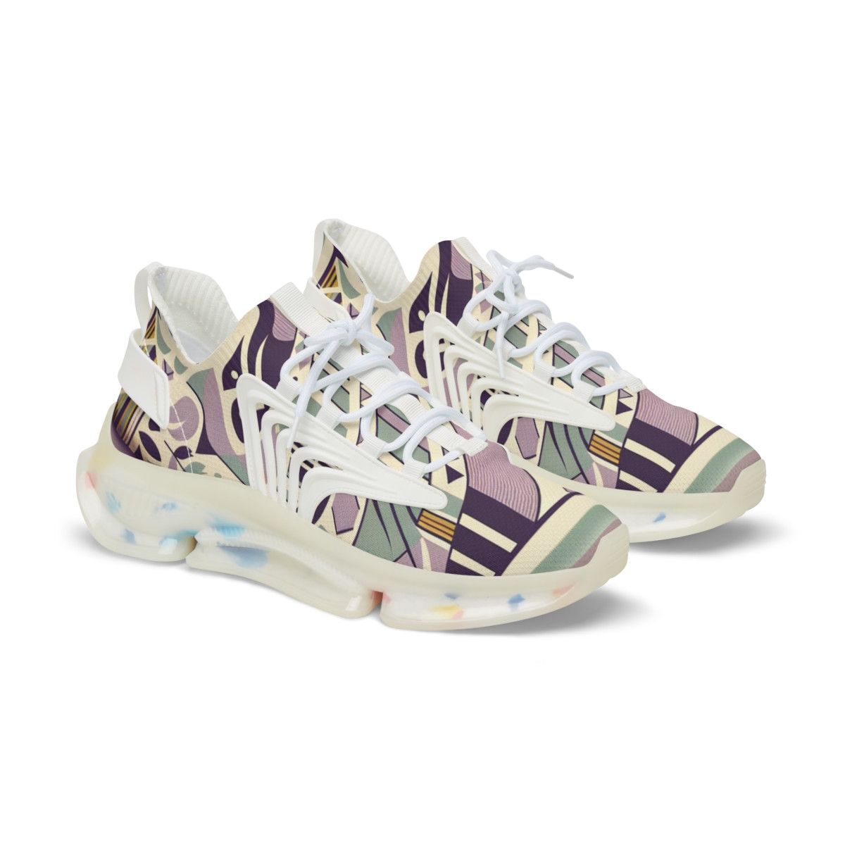 "AfroFusion Kente Kicks" - Men's Mesh Sneaker
