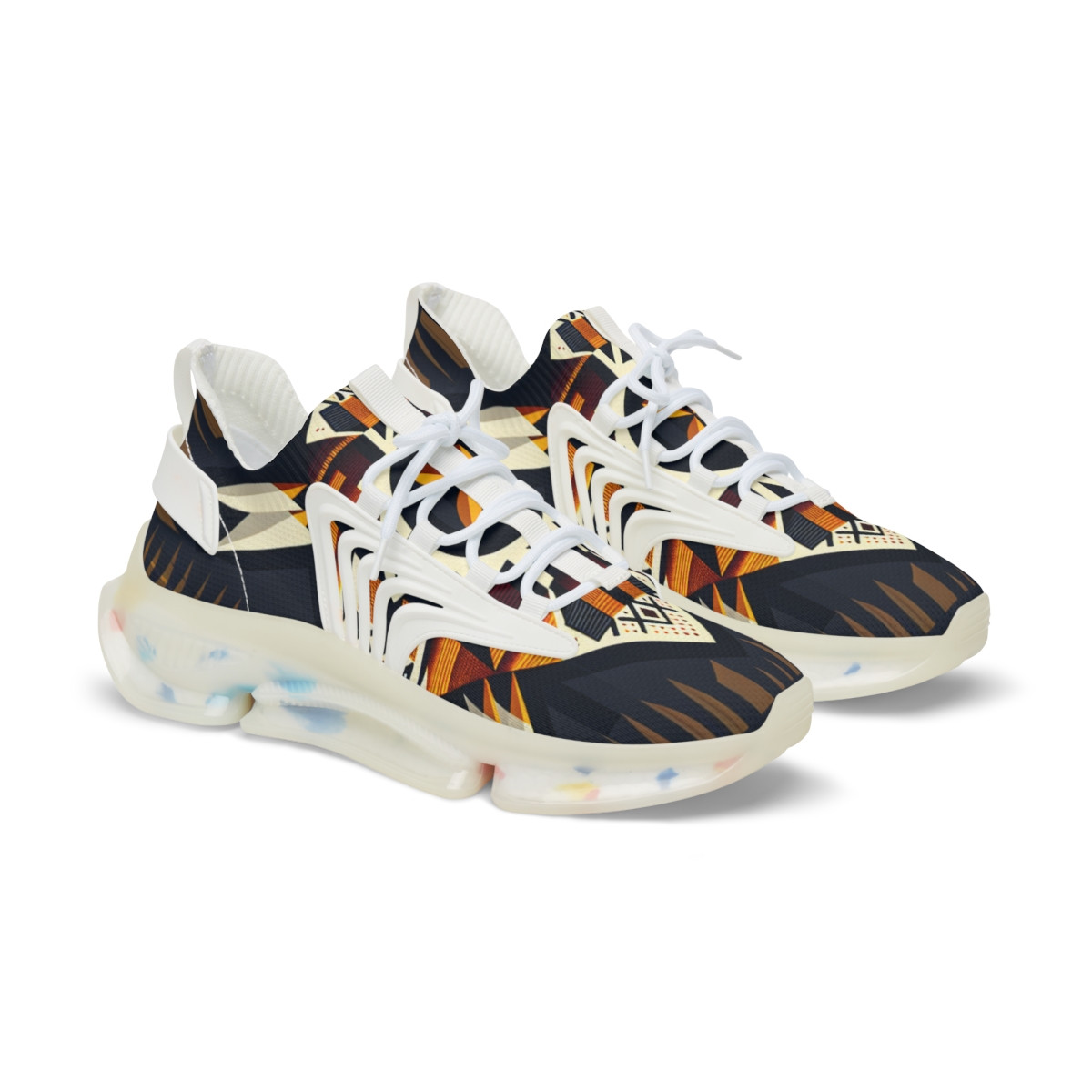 "AfroStride Kente Kicks" - Men's Mesh Sneaker