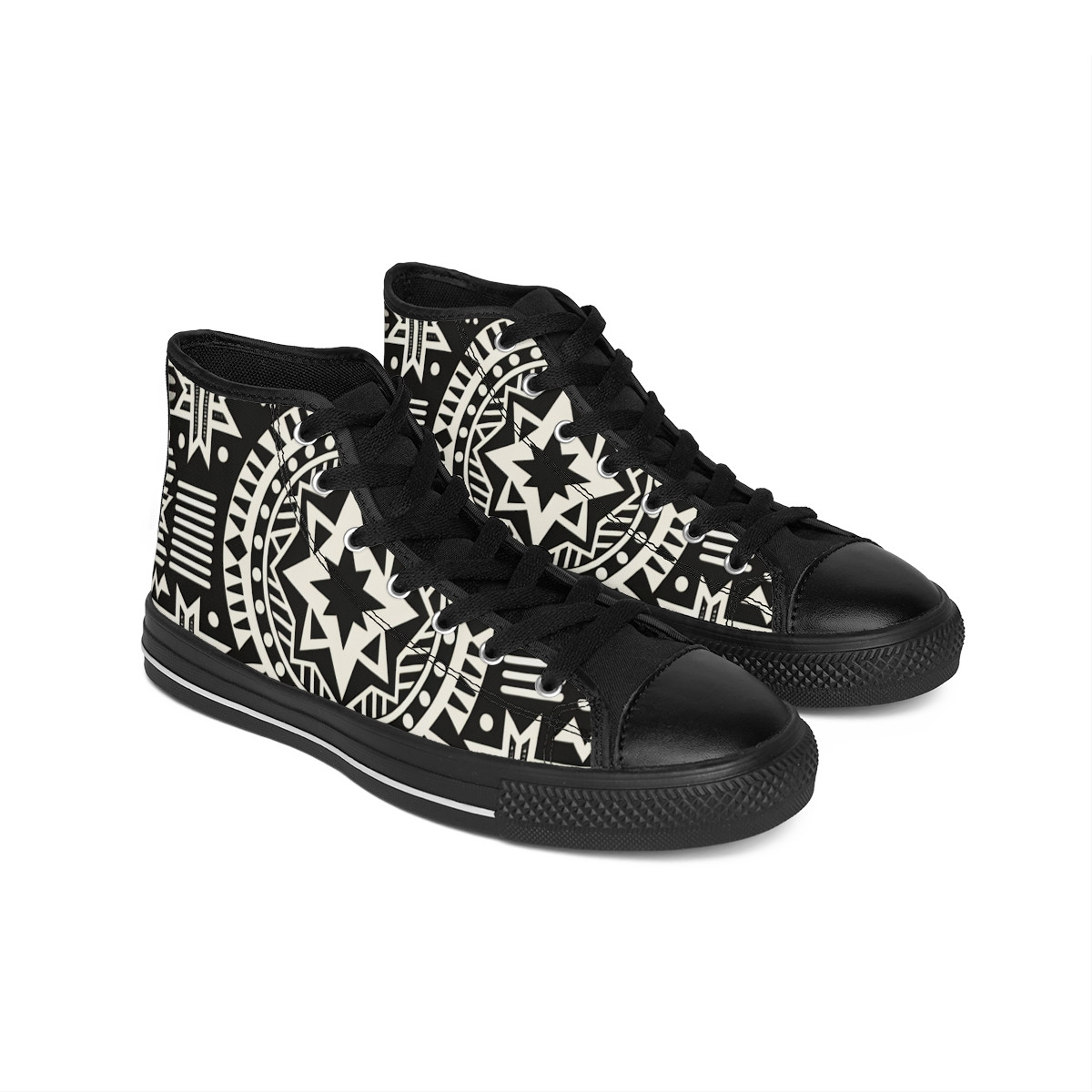 "AfroKicks: Kente Groove Collection" - Women's Classic Sneakers